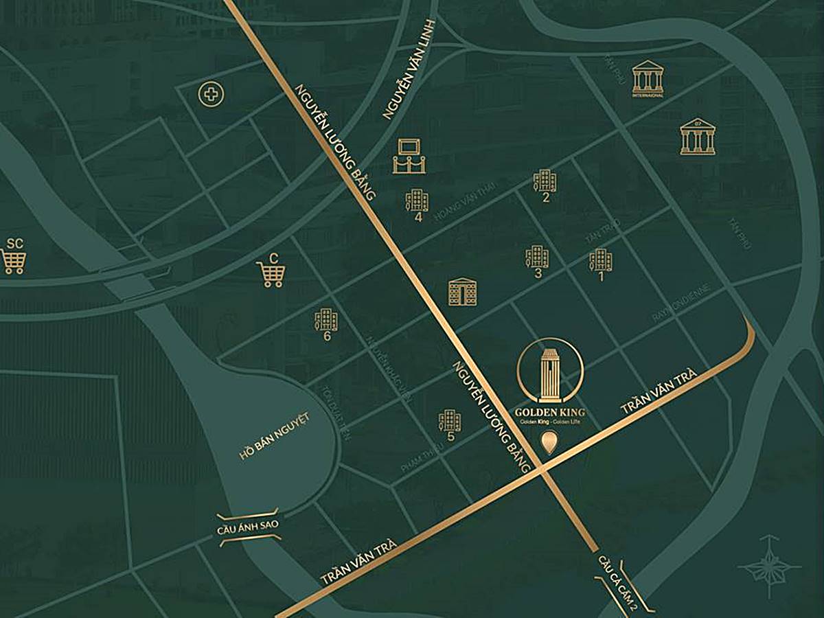 Văn phòng trọn gói Unit Office, Golden King Building, 15 Nguyễn Lương Bằng, Phường Tân Phú, Quận 7 - vlook.vn